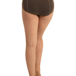 Rhinestone Fishnet Tight Caramel