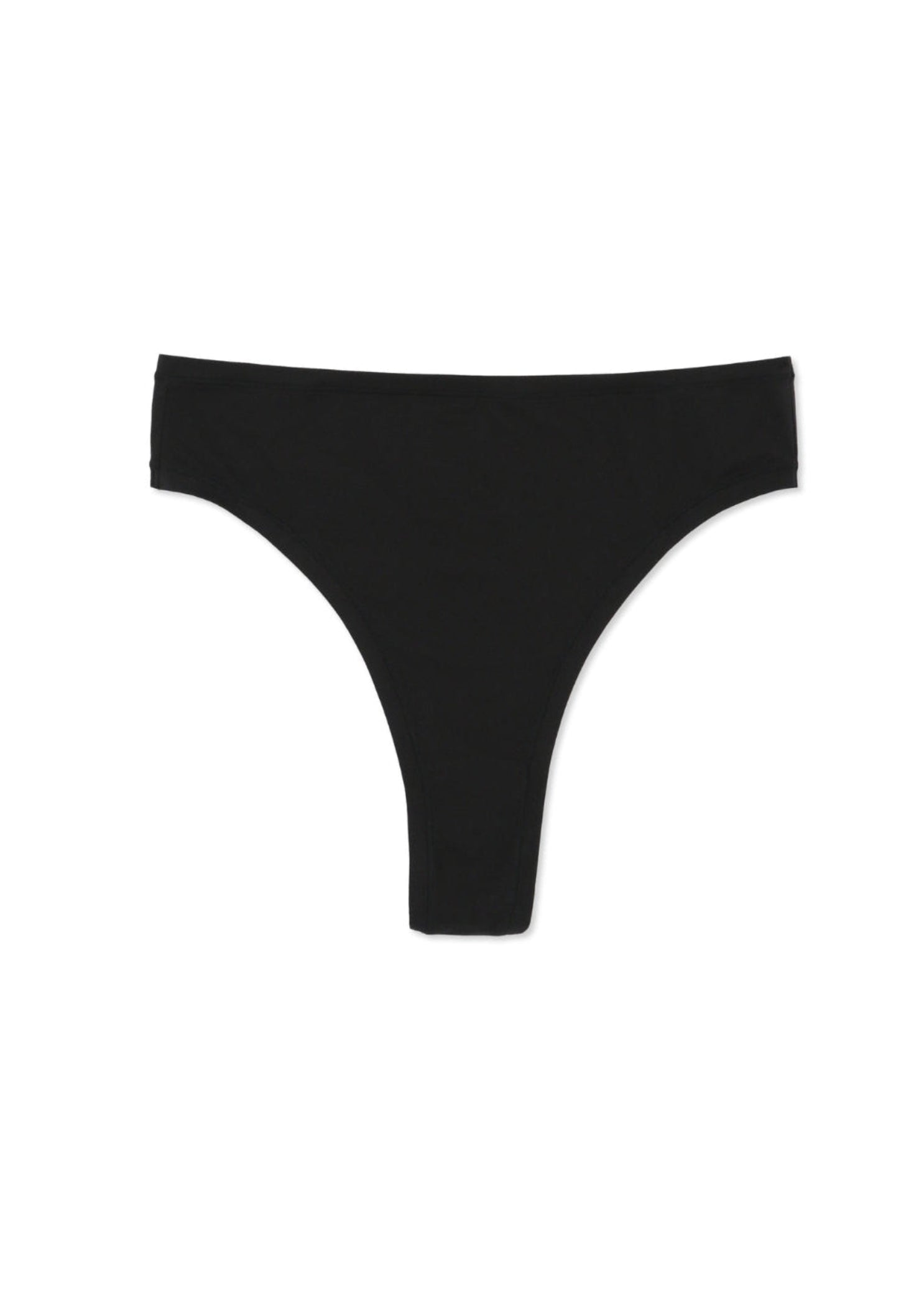 Second Skin Thong Black back view