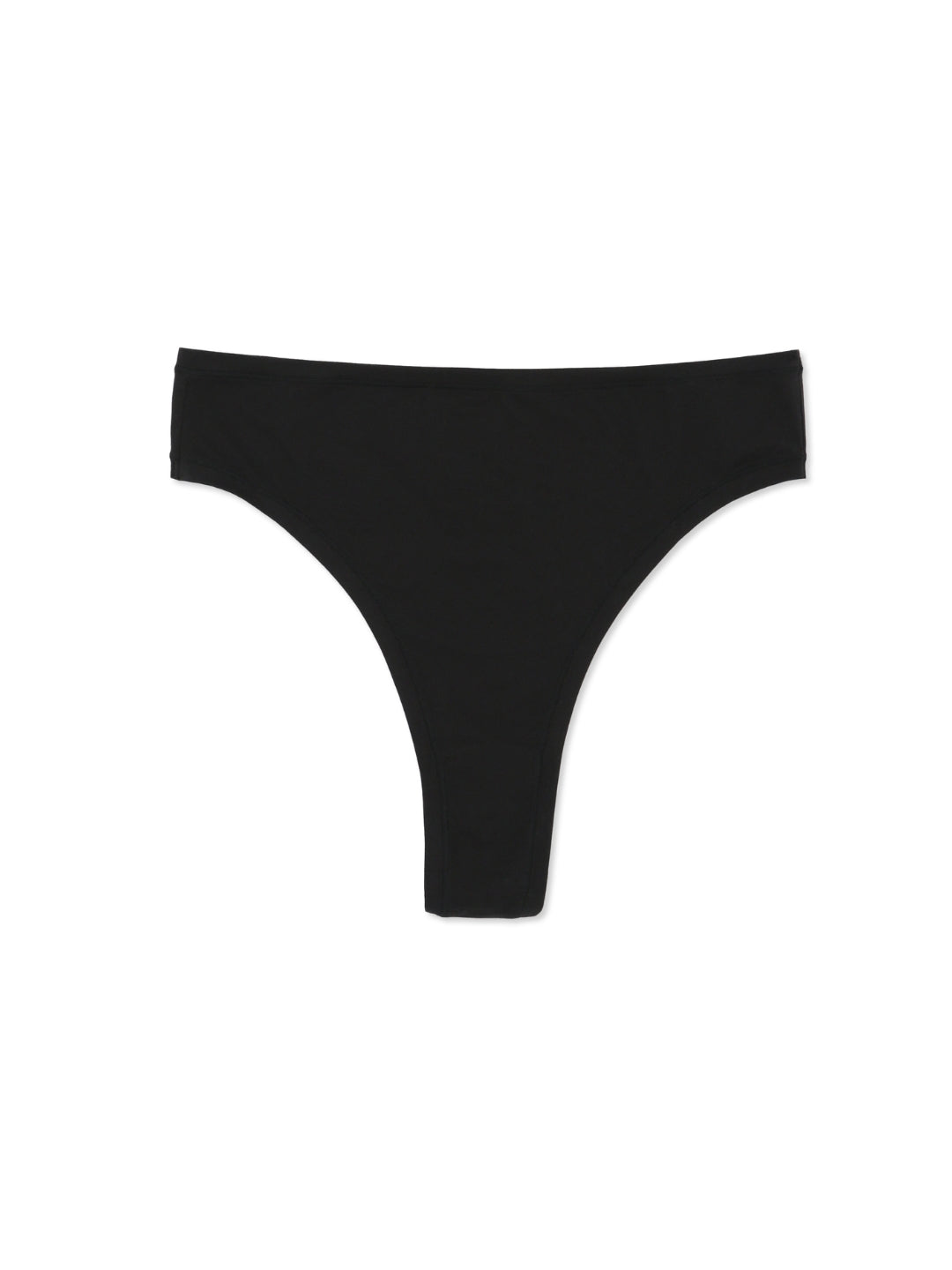 Second Skin Thong Black back view