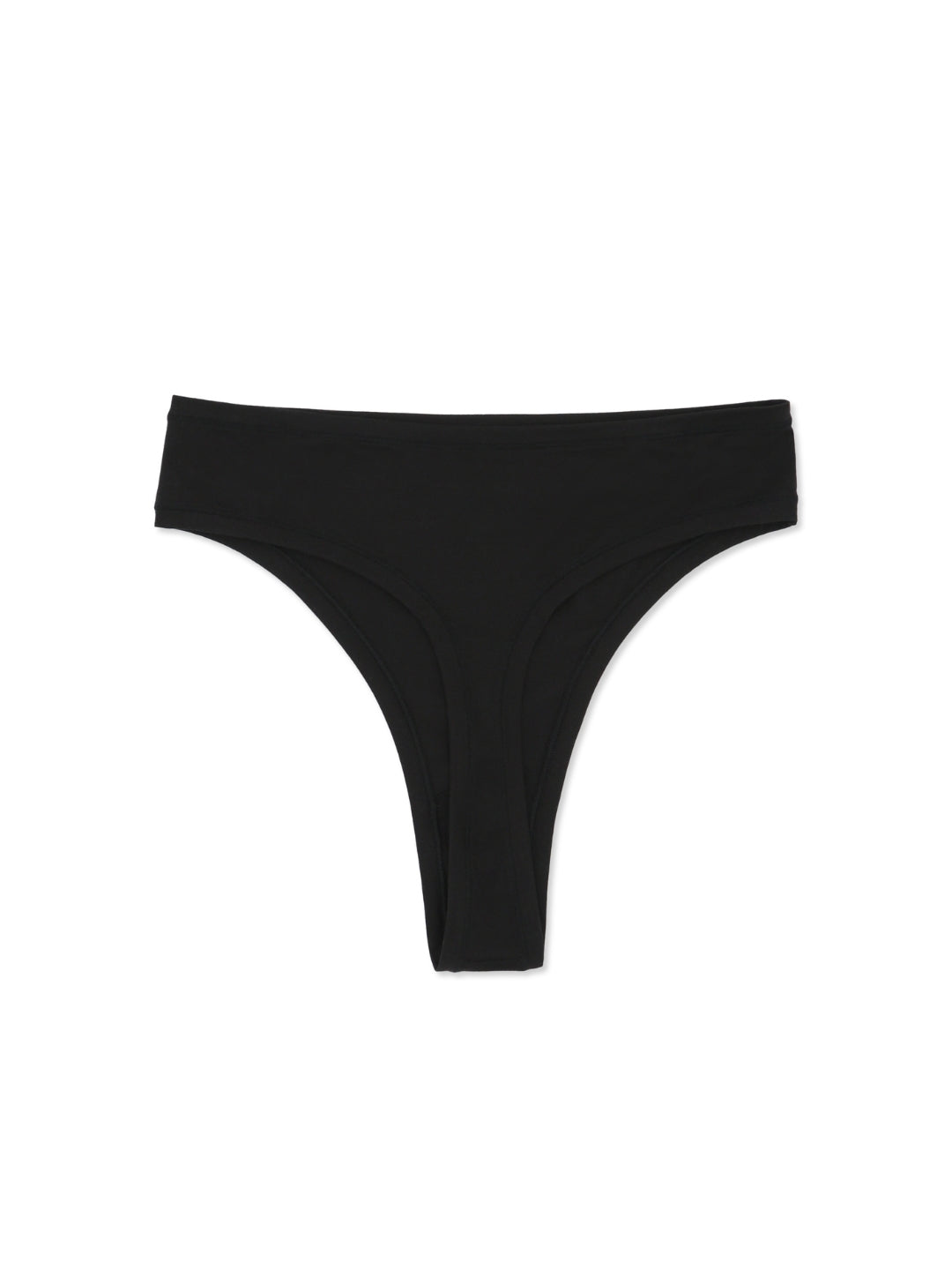 Second Skin Thong Black front view