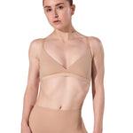Surplice Font Bralette Nude front view