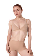 Surplice Font Bralette Nude front view