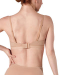 Surplice Font Bralette Nude back view