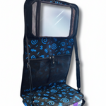 Attitude Hanging Accessory Case Confetti Blue front view