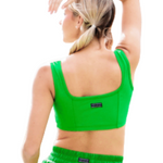 Advantage Top Green Bee/White back view