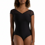 Coral Leotard Black front view