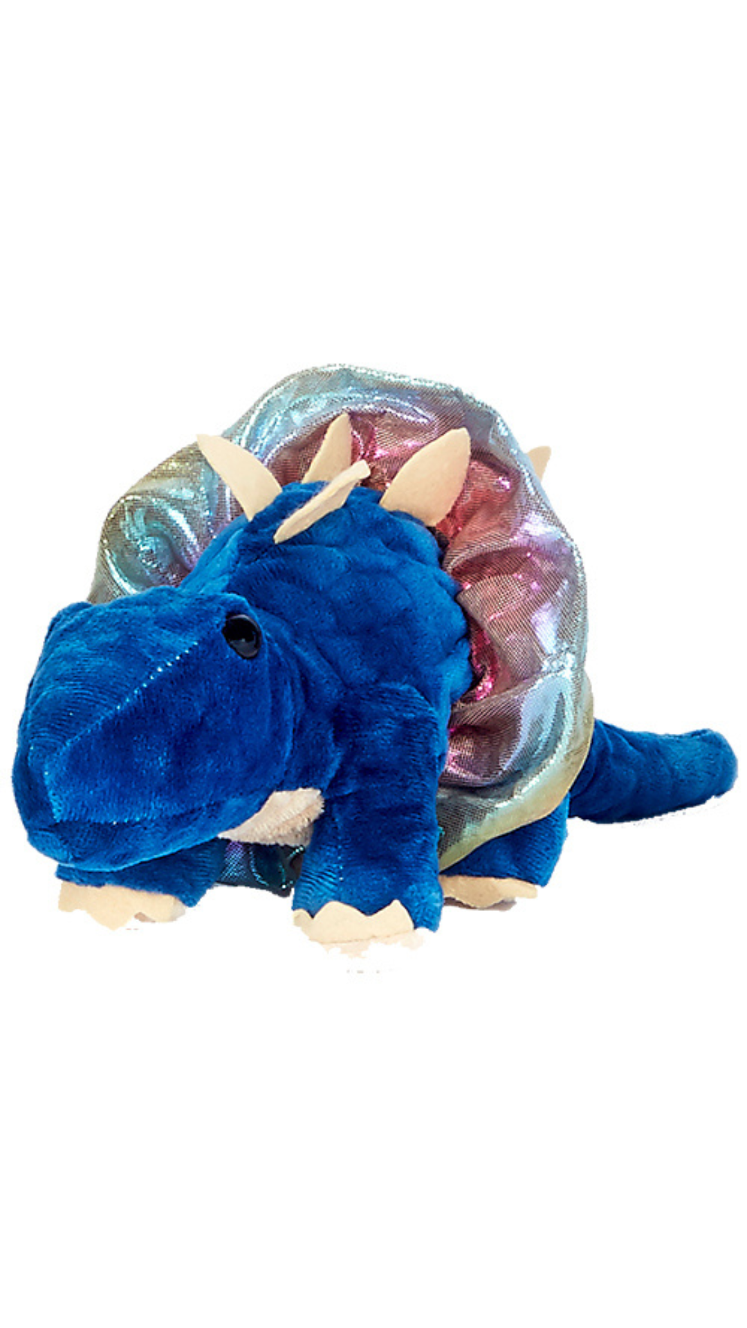 9-inch plush stegasaurus with soft fabric and colorful tutu twister