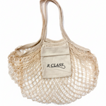 Beige Mesh Pointe Shoe Bag