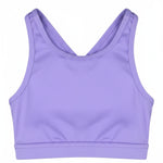 High Neck Bra Top Vibrant Violet front view