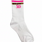 XO Sock White side view