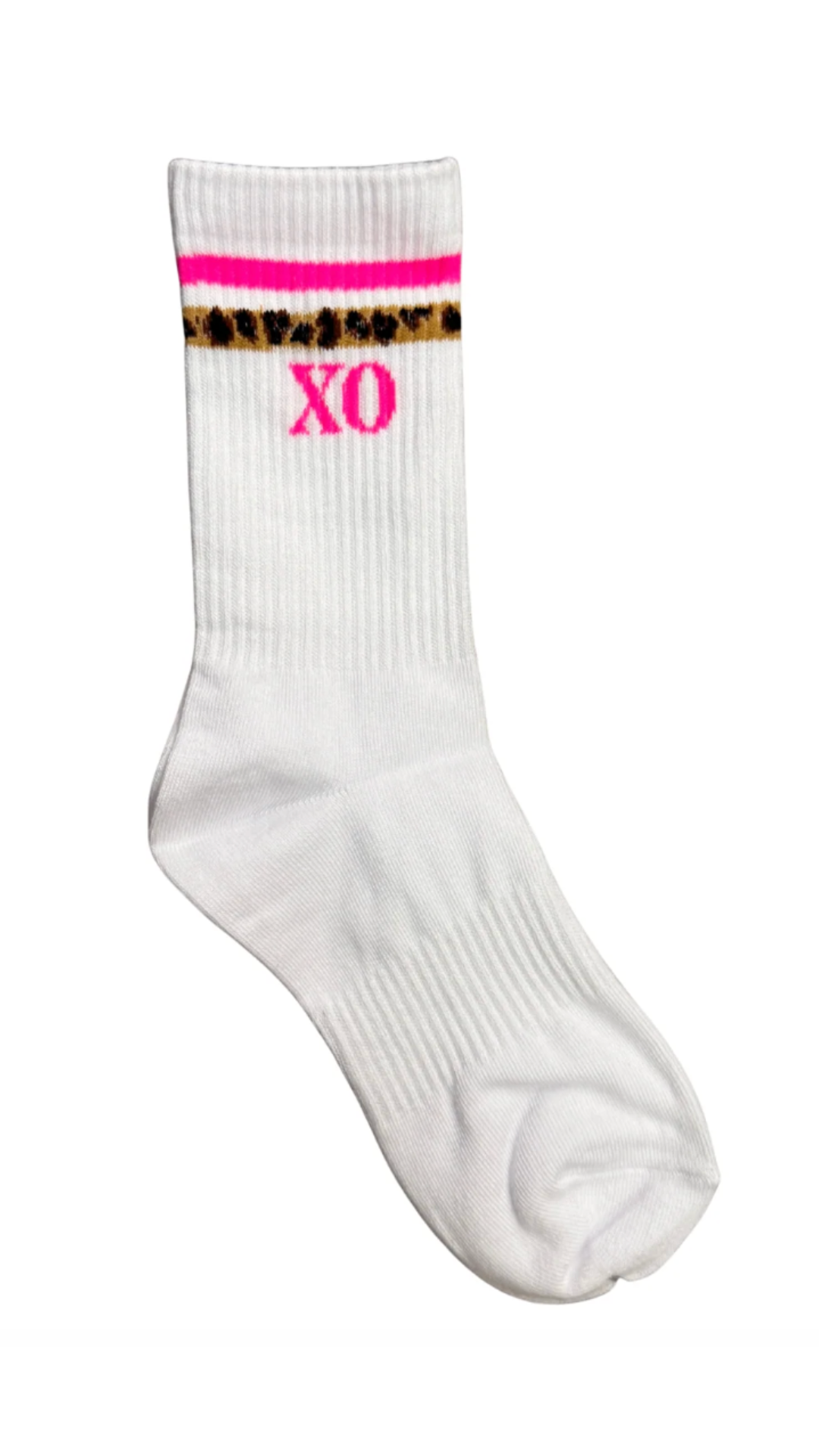 XO Sock White side view