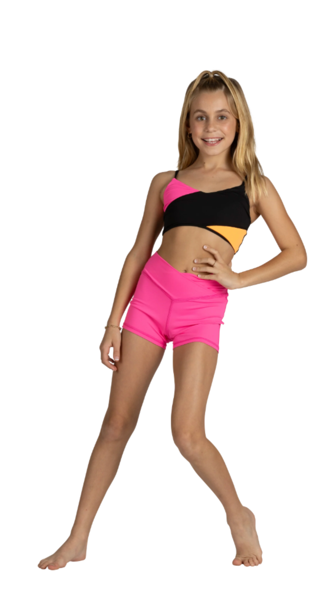 Slice & Dice Top blacklight burst front view