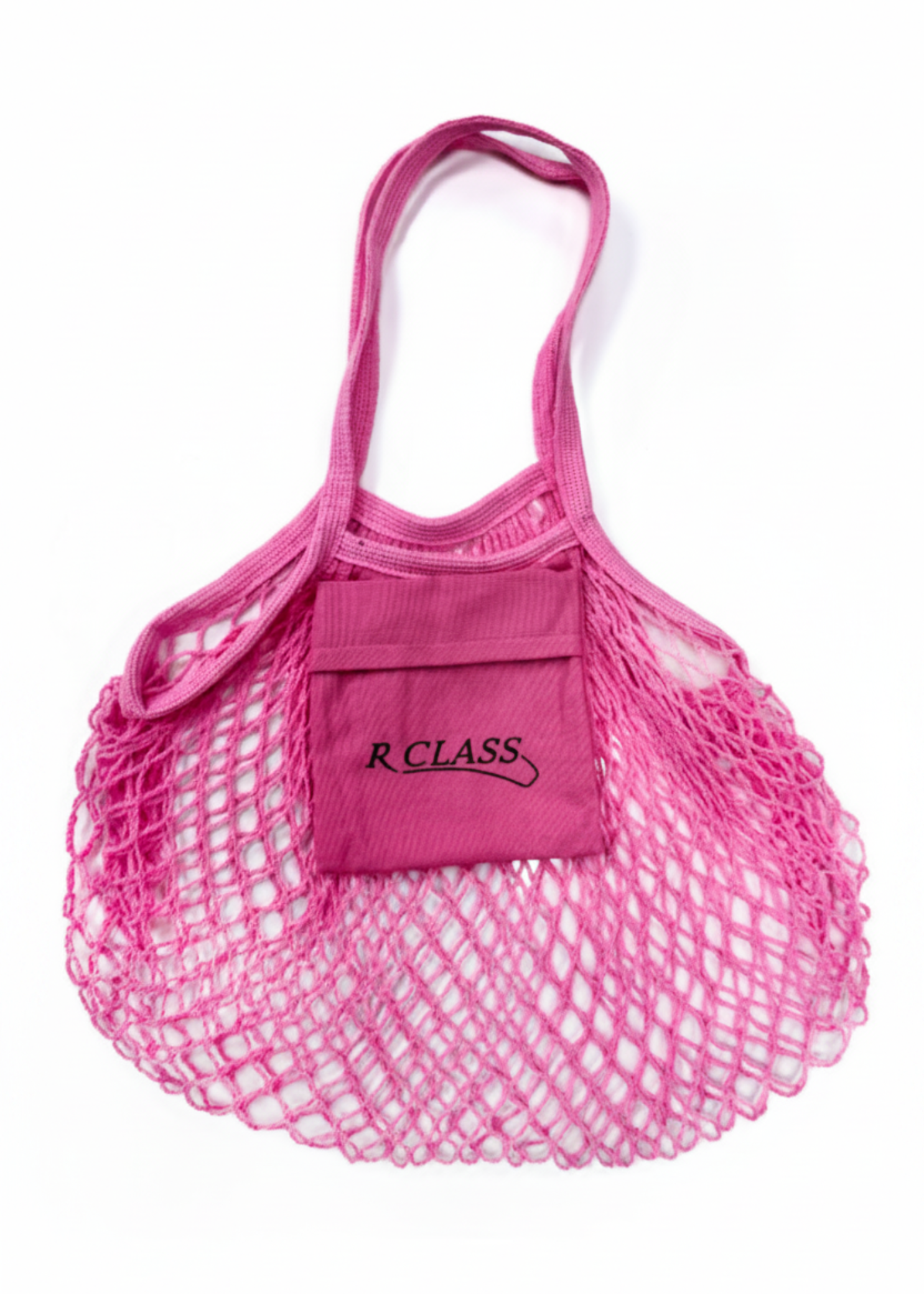 Pink Beige Mesh Pointe Shoe Bag