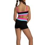 Triple Threat Top & Short Midnight Glam back view