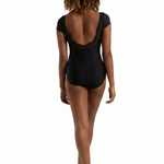 Coral Leotard Black back view