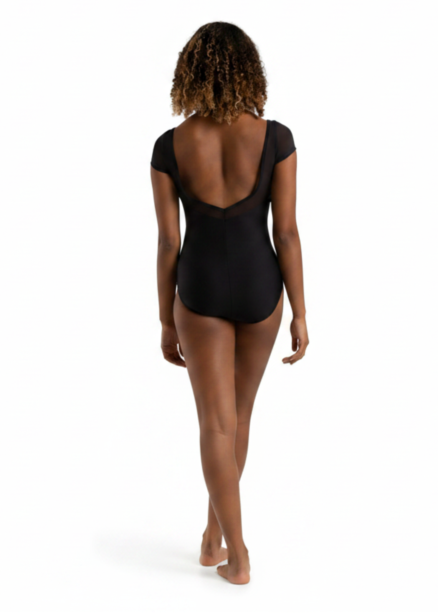 Coral Leotard Black back view