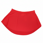 Curved Pull On Skirt Scarlet front view