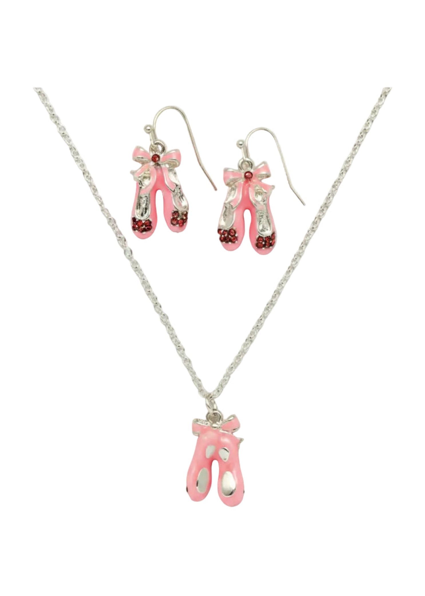 Shoe Necklace and Earrings Set