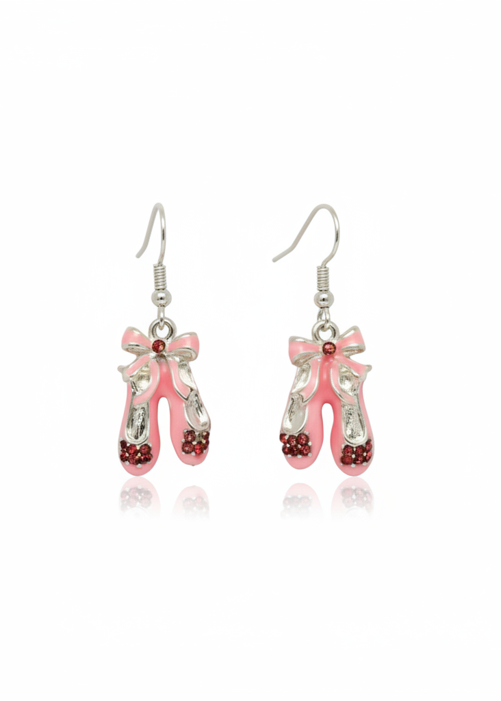 Ballet Shoe Jewelry Earrings front view