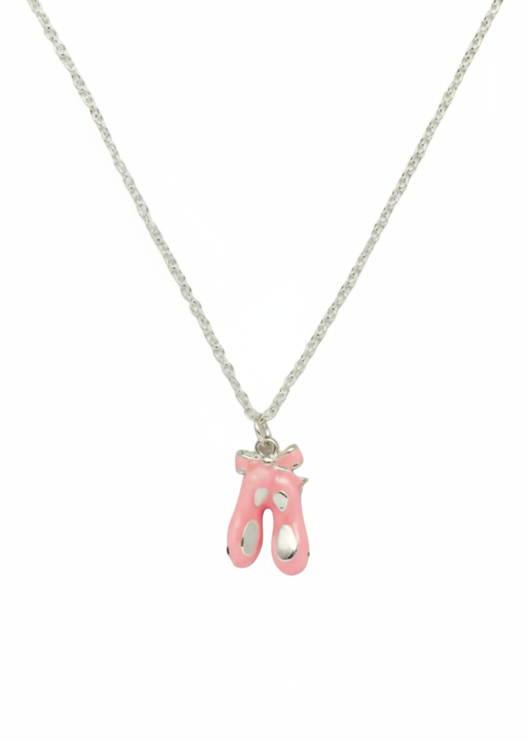 Ballet Shoe Jewelry Necklace front view
