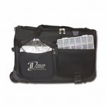 Dream Duffel Black front pockets view