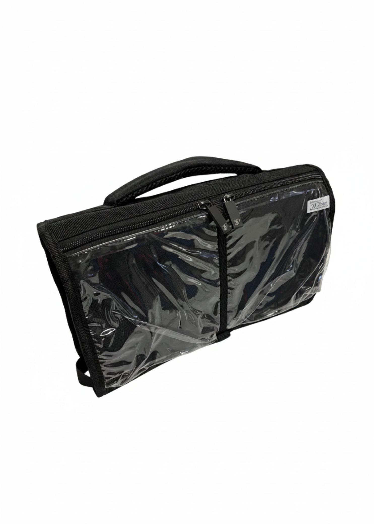 Attitude Hanging Accessory Case Leopard Black folded view