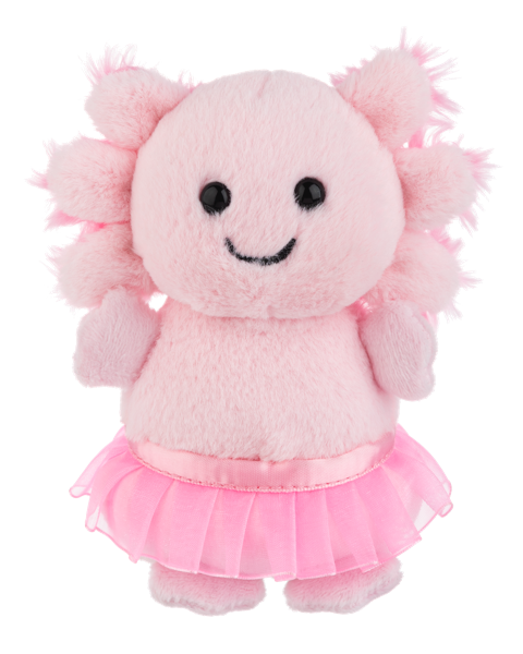 5" Axolotl Ballerina Pink front view