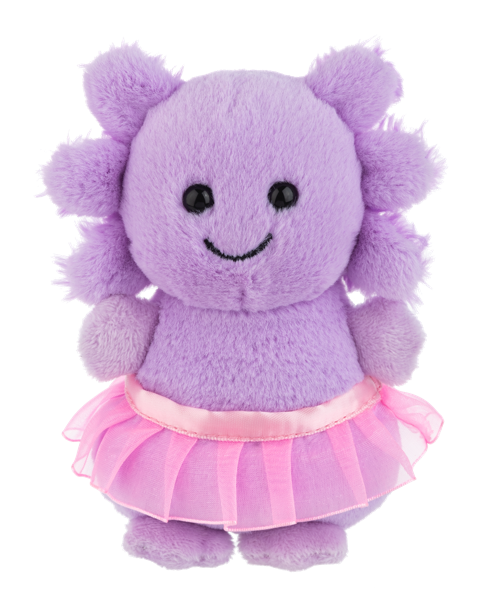 5" Axolotl Ballerina Purple front view