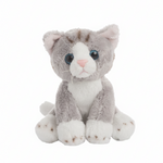 5" Heritage Mini Cat Gray White front view