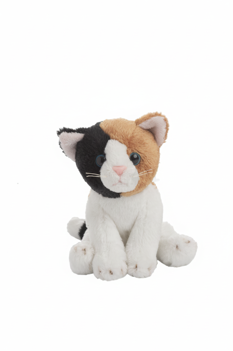 5" Heritage Mini Cat Tan Black White front view