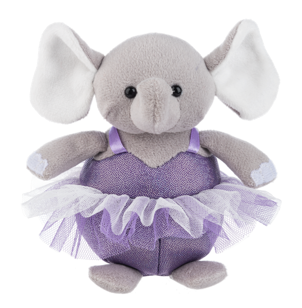 5" On Pointe Li'l Ballerinas Elephant front view