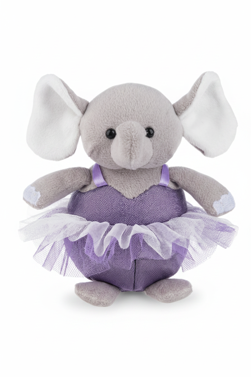 5" On Pointe Li'l Ballerinas Elephant front view