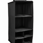 6 Pocket Hanging Caddy Black front view