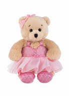 6" Wee Bears Pink front view
