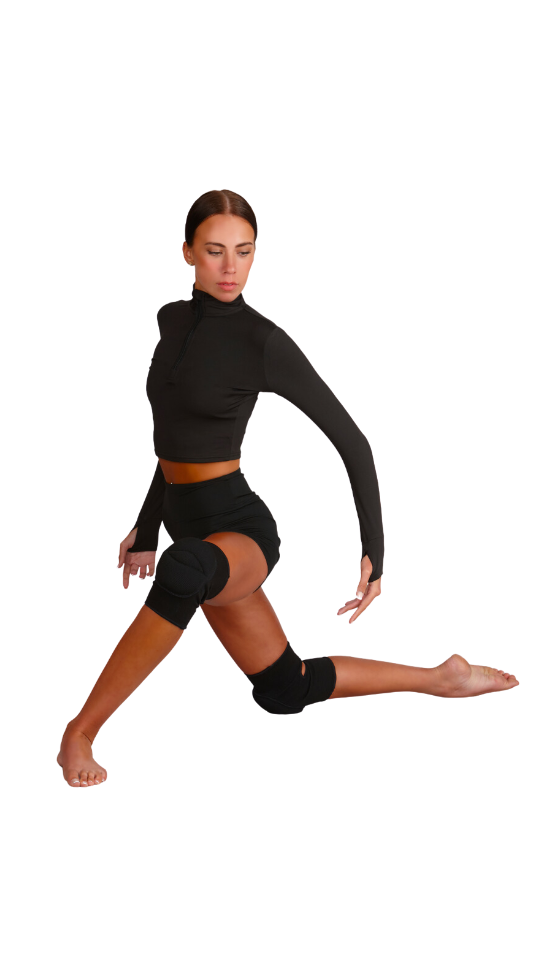 Knee Pads – SHDKNP black color variant in-use