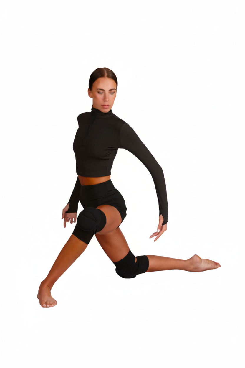 Knee Pads – SHDKNP black color variant in-use