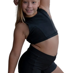 8 Count Short Black front view