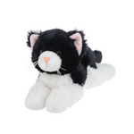 8" Nuzzles Cat Black front view