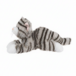 8" Nuzzles Cat Gray side view