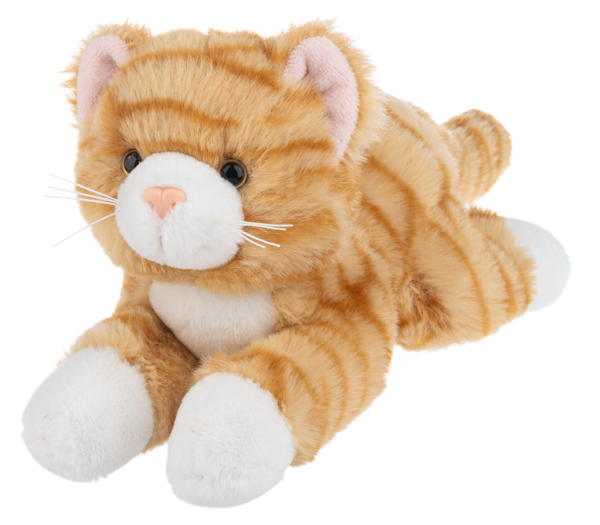 8" Nuzzles Cat Tan front view