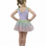 Ariel Cap Sleeve Tutu Dress Lavender back view