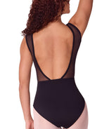 Asymmetrical Leotard Black back view