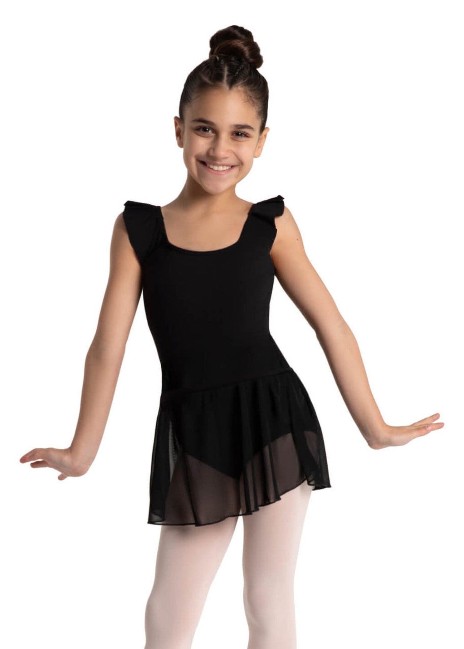Aurora Dress Black front view