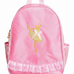 Ballet Bow Backpack pink front view