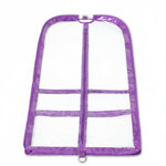 Clear Garment Bag - B305 purple