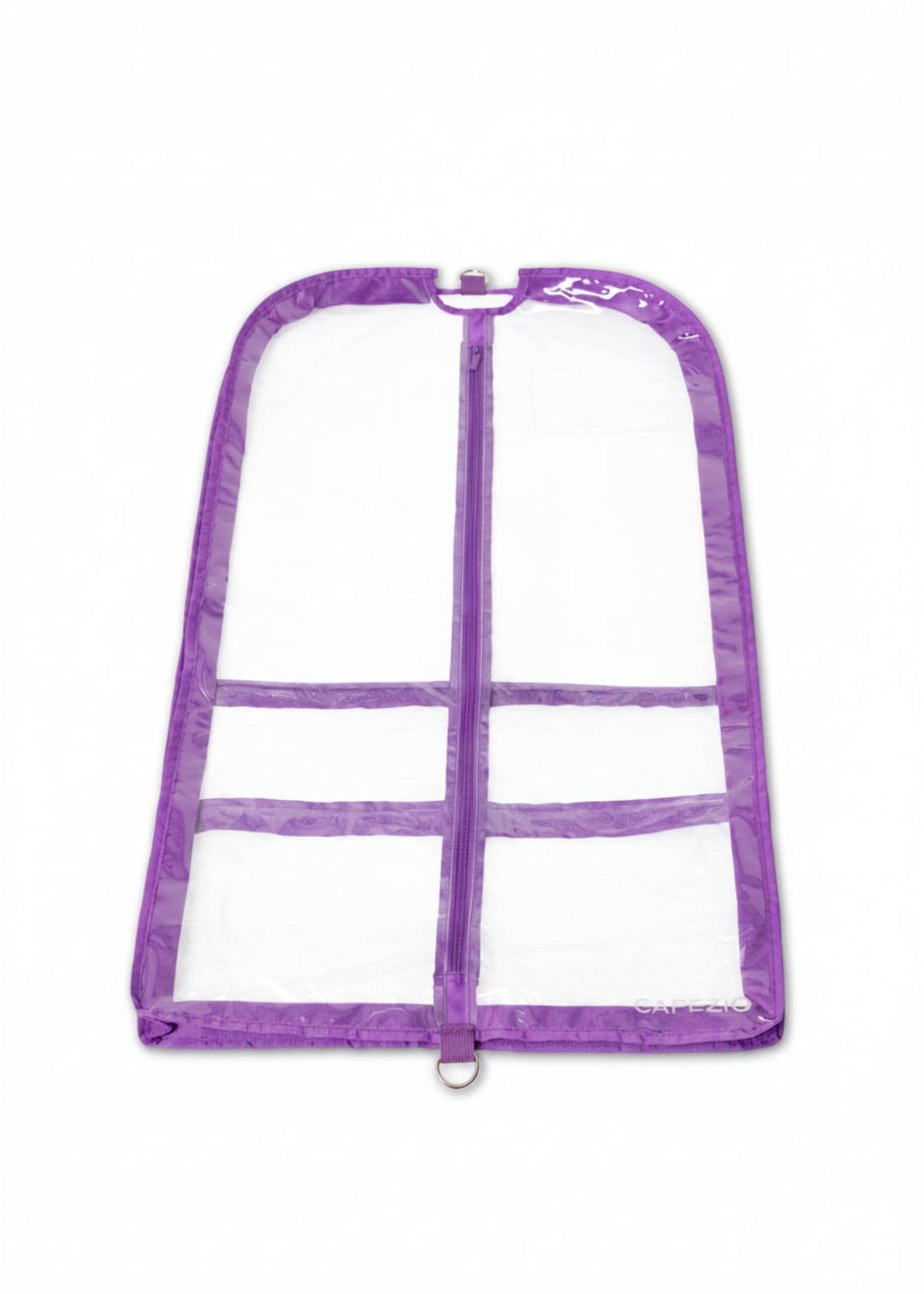Clear Garment Bag - B305 purple