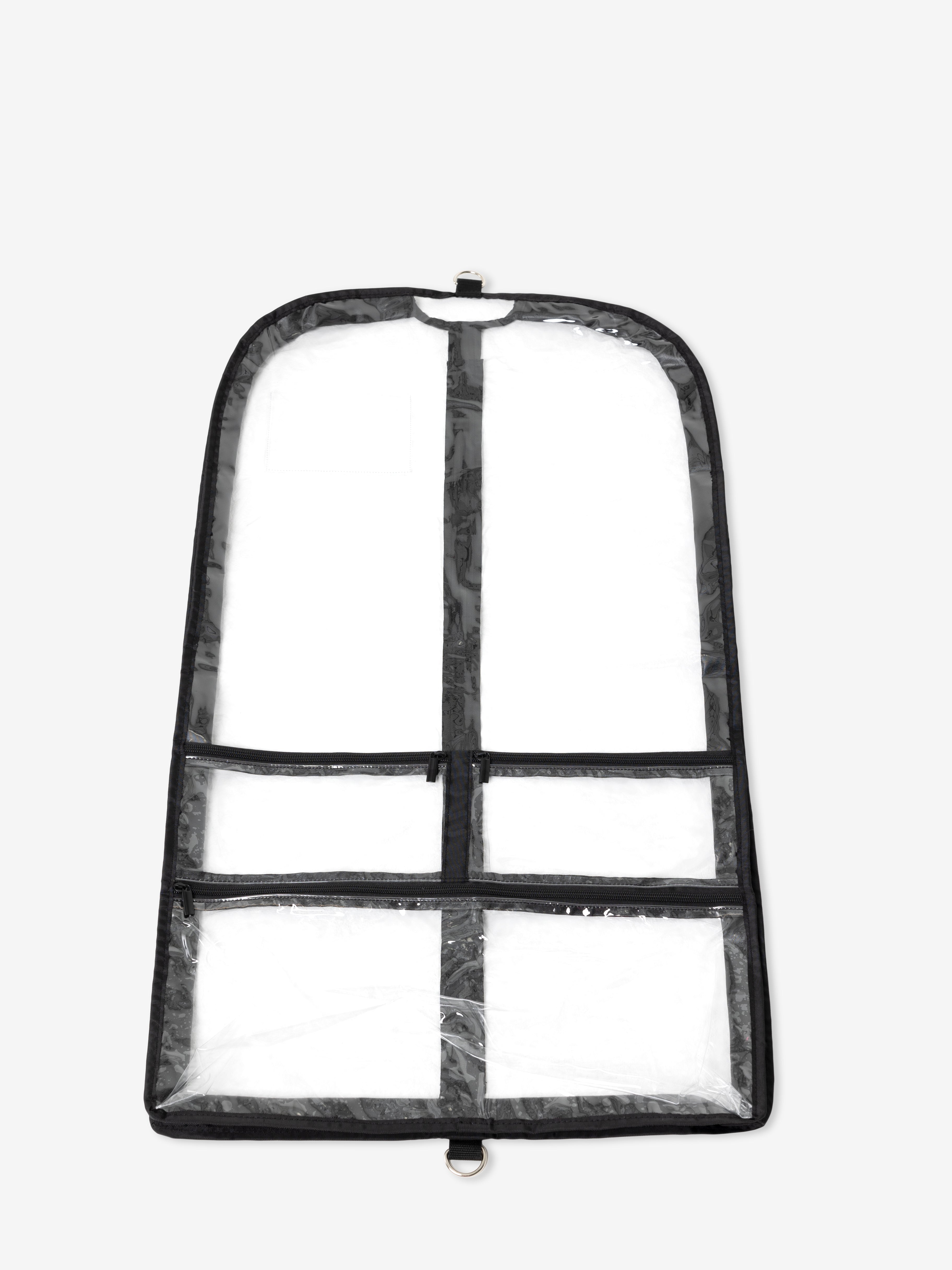 Clear Garment Bag - B305 black