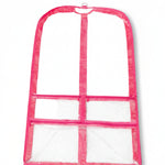Clear Garment Bag - B305 hot pink