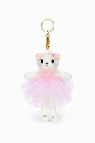 Ballerina Kitty Bag Tag Pink front view
