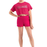 Ballerina T-shirt Hot Pink front view